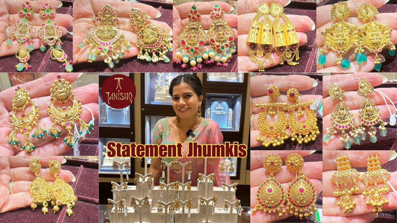 Tanishq New Gold Earrings Designs 8Gm & Prices