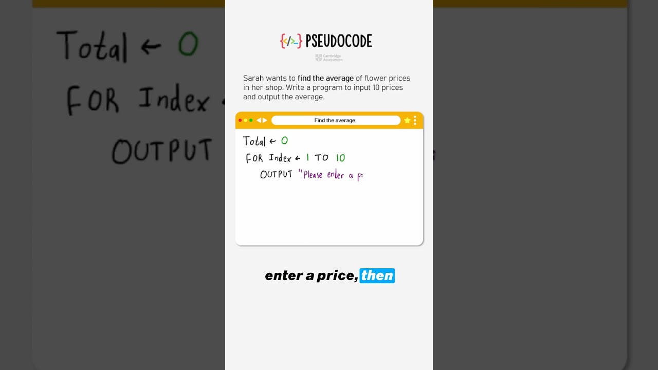 Step-by-Step Guide to Calculating the Average in Pseudocode 📊