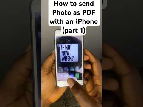 How to send Photo as PDF with an iPhone (part 1) #iphone #iphonehacks #diy
