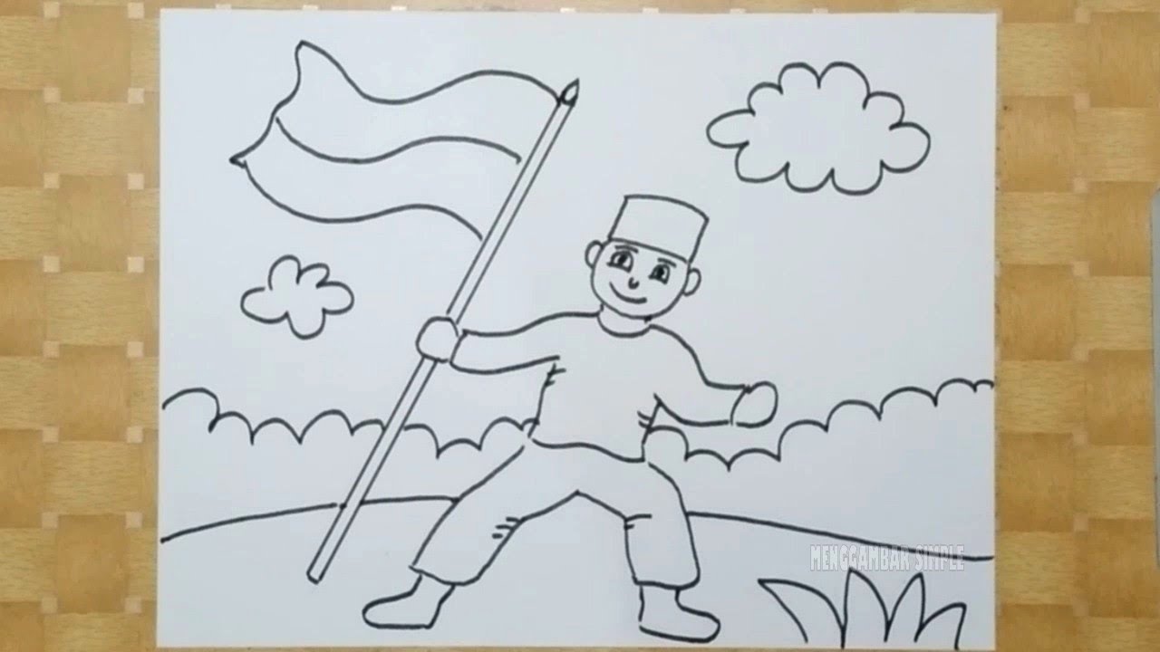 Cara Mudah Menggambar Tema Hari Pahlawan untuk Pemula โ๏ธ