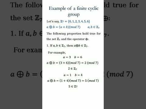 What is a cyclic group?