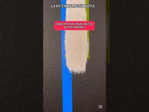 Cómo pintar líneas rectas en tus paredes.