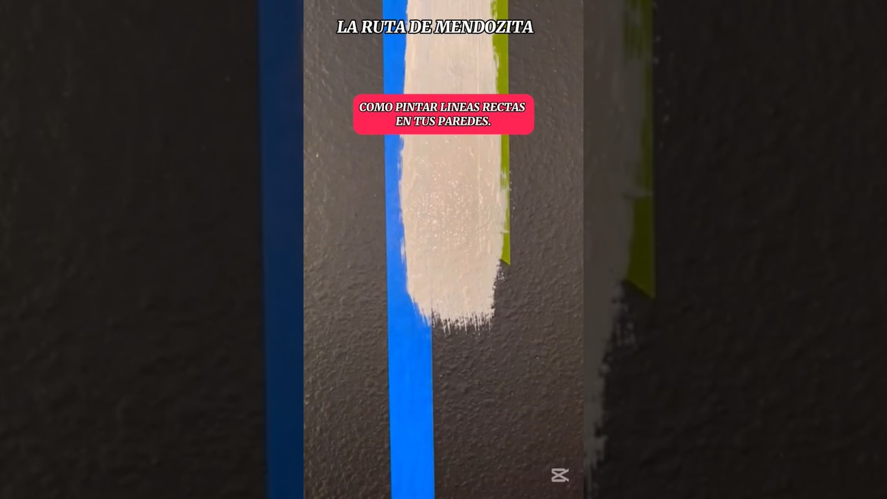Guía fácil para pintar líneas rectas en tus paredes 🖌️