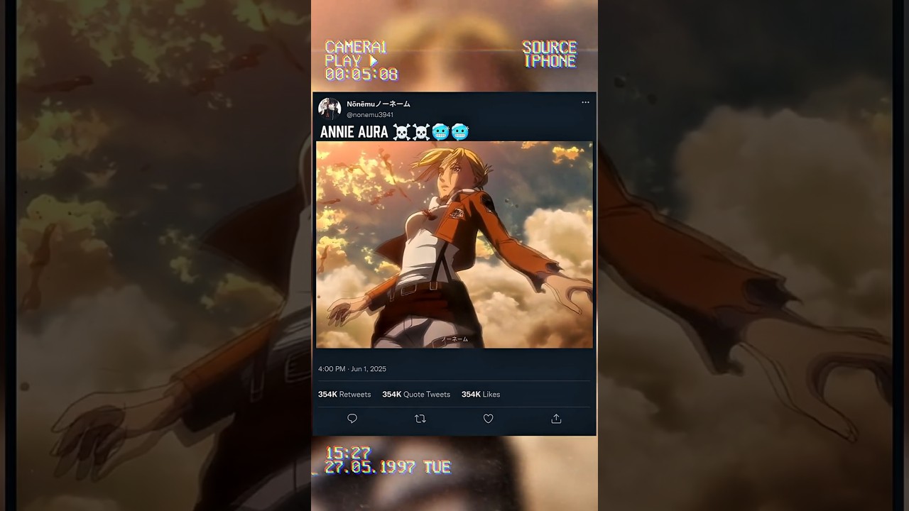 Annie Aura 😱 - Epic Attack on Titan & Eren Moments!