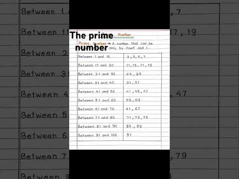 The prime number of a mathametic #mathematics #twinprimenumbers #maths 1 to 100#numbering