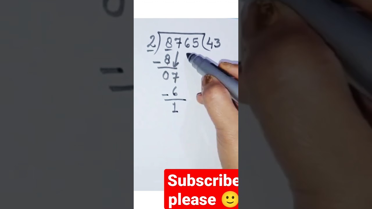 Easy Steps to Divide a Four-Digit Number | Math Tricks & Tips ✨