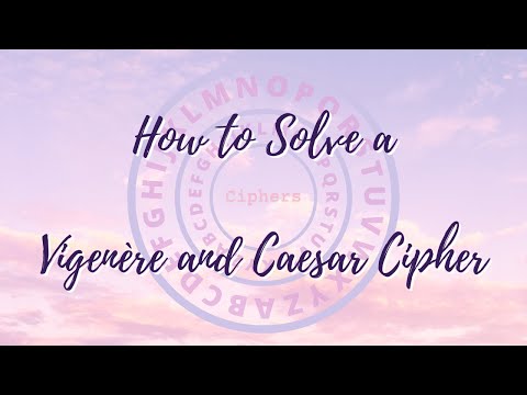 How to Solve a Vigenère and Caesar Cipher (Codebusters | Science Olympiad)
