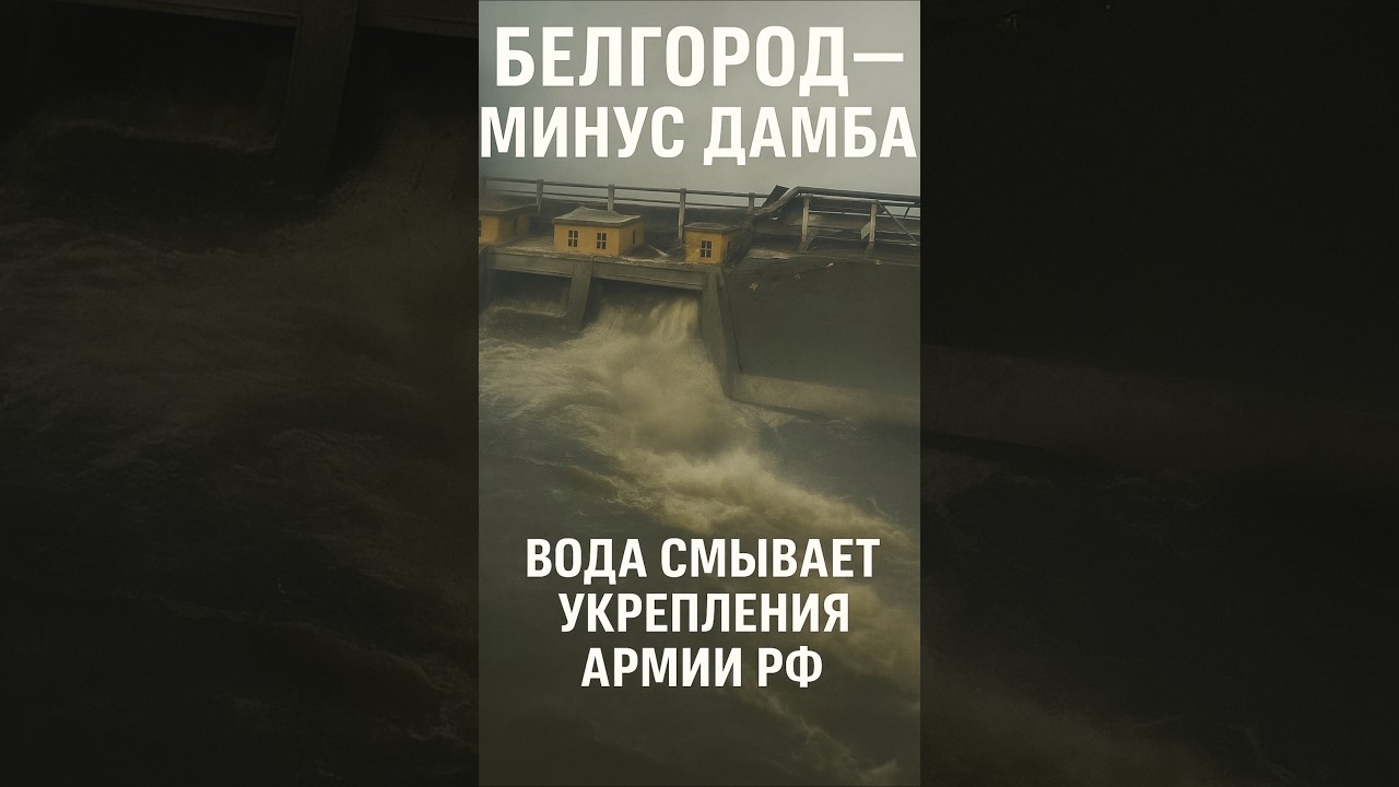 Белгородская дамба разрушена: потоки воды затопляют позиции РФ 🌊