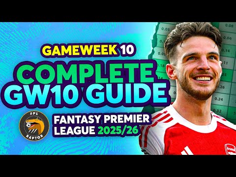 FPL GW10 COMPLETE GUIDE 🚨 | MBEUMO, THIAGO, RICE & MORE 🗣️ | Fantasy Premier League Tips 2025/26