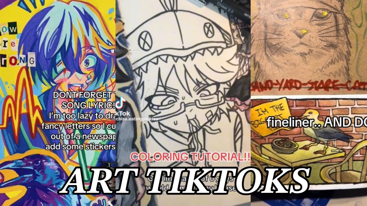 15-Min Art TikTok Tutorials to Overcome Art Block