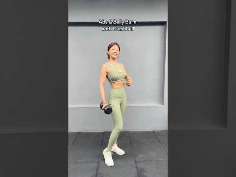 effective abs & belly workout with dumbbell