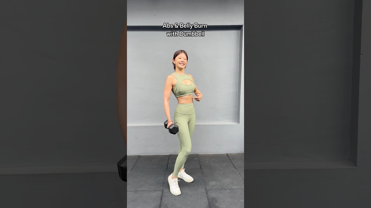 Effective Abs & Belly Workout Using Dumbbells