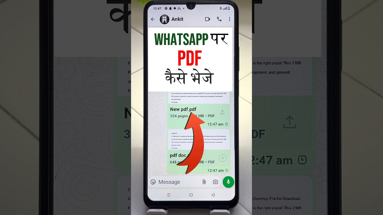 WhatsApp Par PDF File Kaise Bheje 2025 π± | Step-by-Step Guide