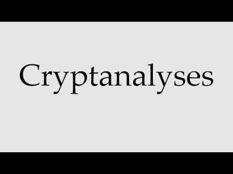 How to Pronounce Cryptanalyses