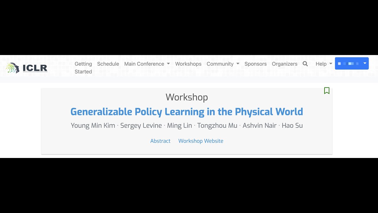 ICLR 2022 Workshop on Policy Learning in the Physical World