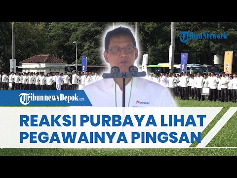 REAKSI Purbaya seusai Lihat Anak Buah Pingsan di Upacara Hari Oeang ke-79, Langsung Percepat Pidato