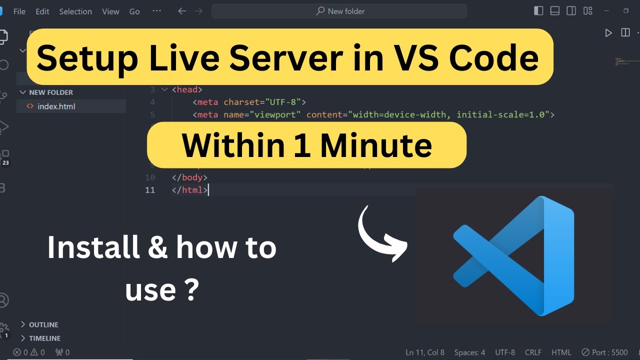 Install Live Server in VS Code: Step-by-Step (Hindi)