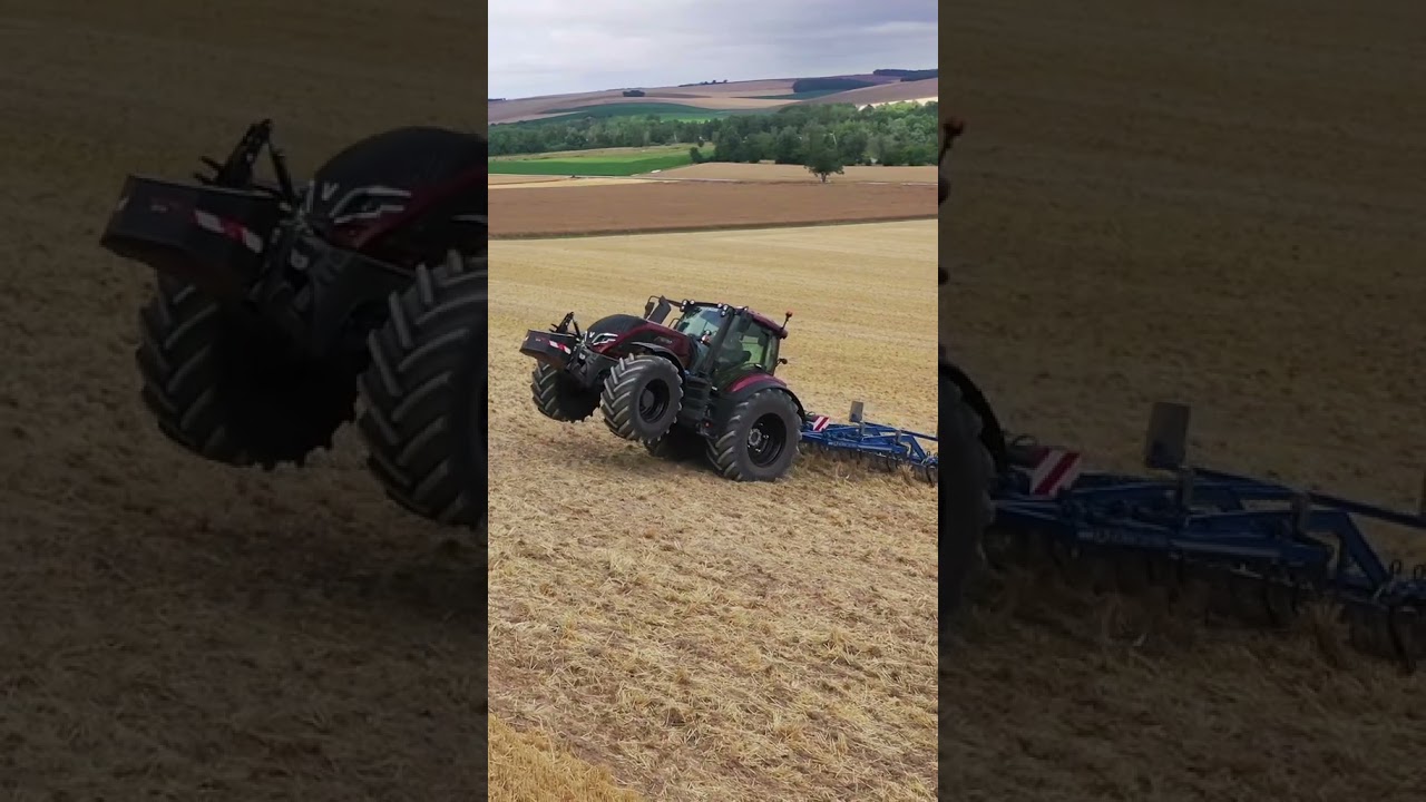 Agricultrice : Tracteur Valtra Prêt à Se Retourner 🚜