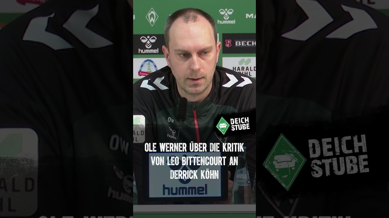 Ole Werner reagiert auf Bittencourt-Kritik nach Pokal-Aus ⚽ | Werder Bremen im Fokus