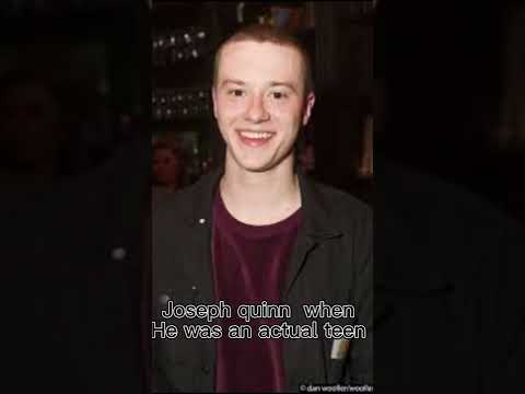 Joseph Quinn when he was an actual teenager