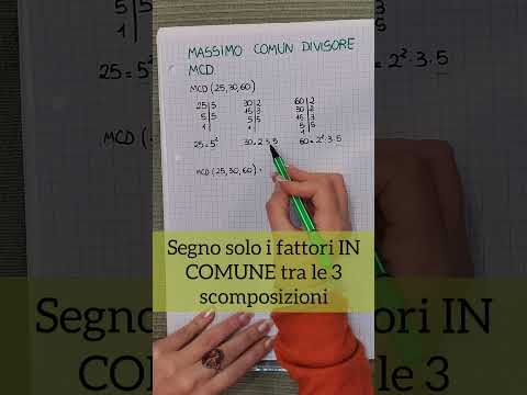 Calcolo del Massimo Comun Divisore #rendiamolofacile #matematica #scuola