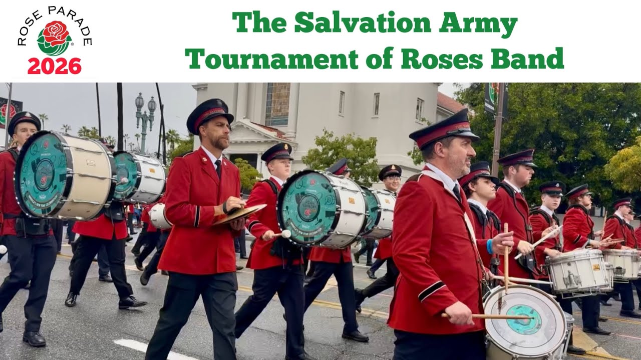 Salvation Army Band at Rose Parade 2026 🎺