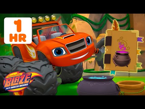 Blaze's MAGICAL Missions, Superhero Rescues & More πͺ w/ AJ | 1 Hour | Blaze and the Monster Machines