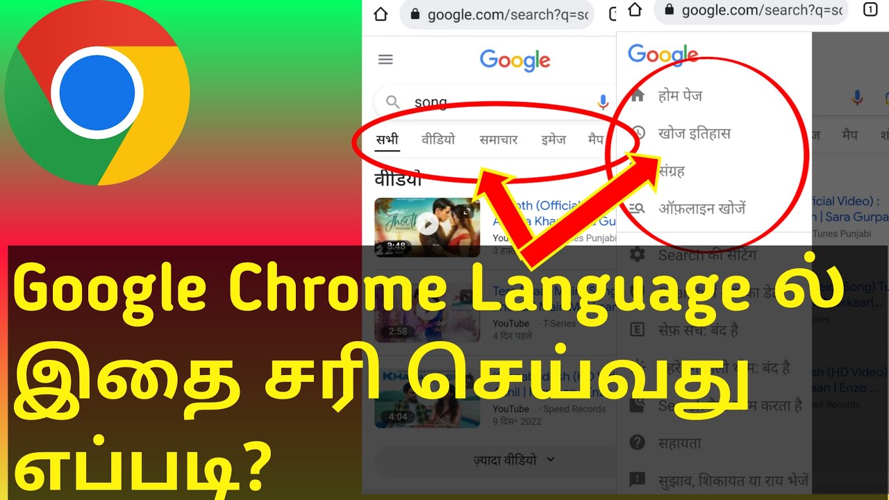 How to Change Google Chrome Language Back to English in Tamil 2023 | Google Chrome Language Problem