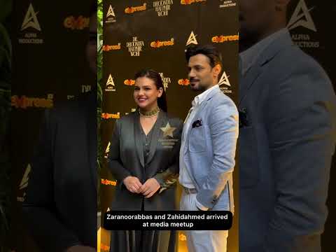 Zara Noor, Zahid Ahmed.....🥰❤️😍#allpakshowbizstarz