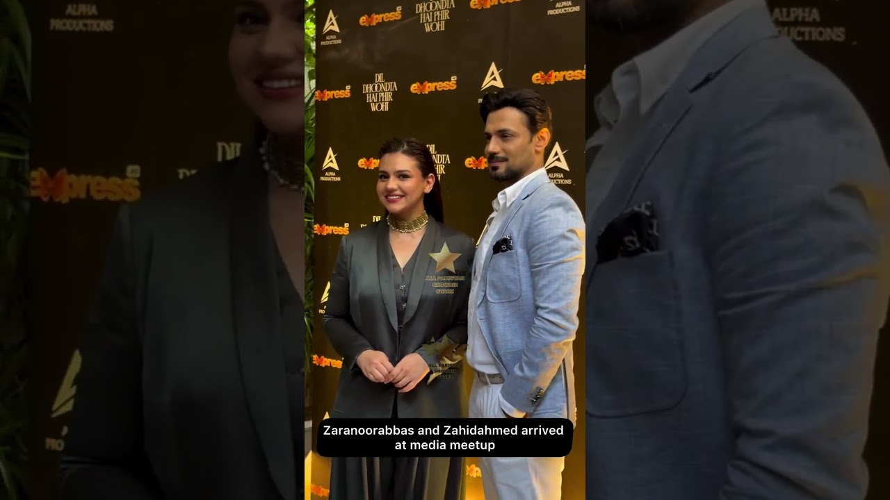 Zara Noor and Zahid Ahmed: Celebrating Pakistani Showbiz Stars