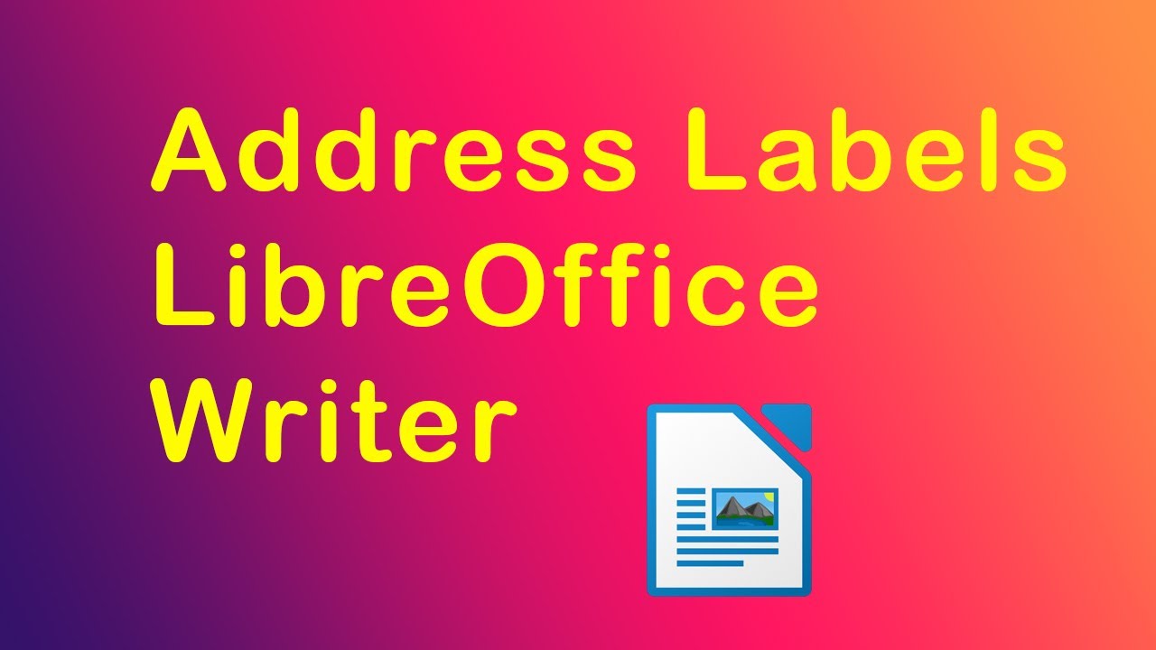 Create Address Labels in LibreOffice Writer ✉️