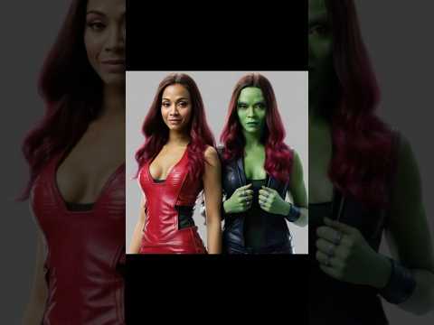 Superhero Photoset #gamora #nebula #mantis #marvel #aiart