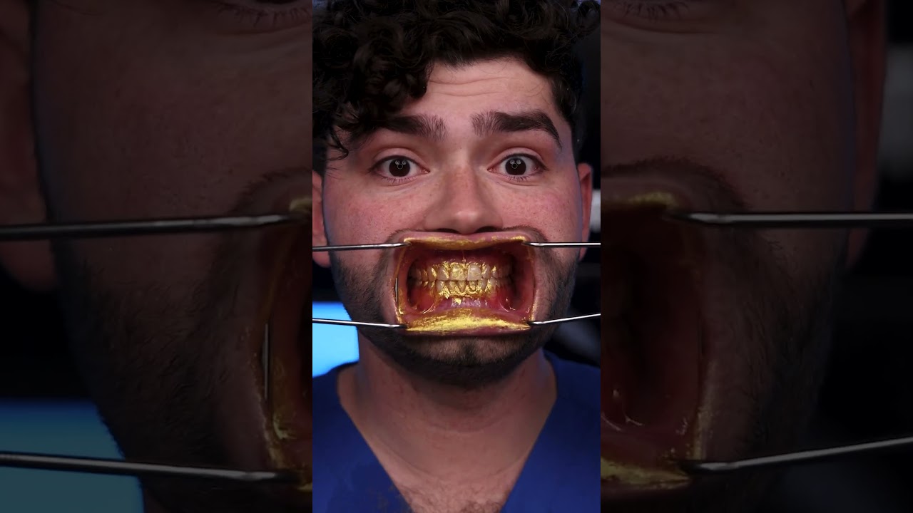 Gold vs Silver ASMR Brush Battle: Can Gold Snacks Cause Cavities?✨