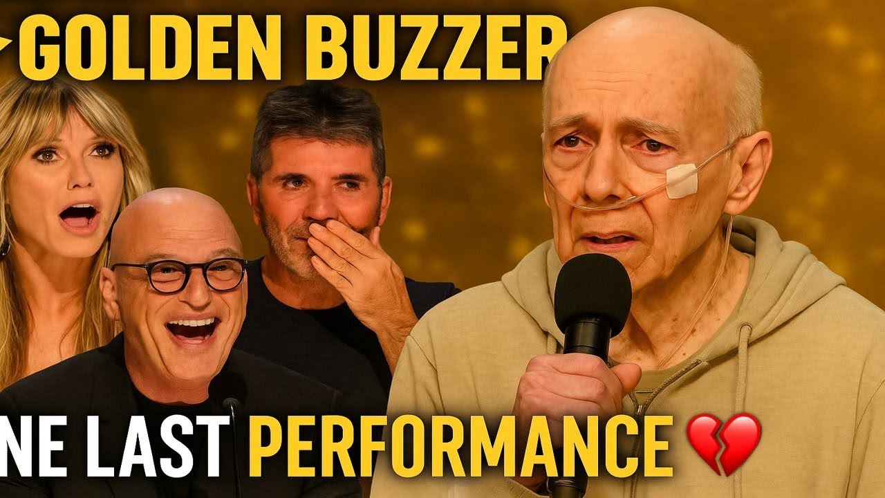 Emotional Golden Buzzer Moment: Man with Cancer Performs His Final Song on America’s Got Talent 🎶
