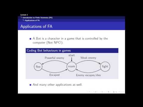 Lecture 1  Introduction to Finite Automaton