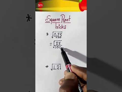 Square roots of decimal numbers | Square root of decimals |
