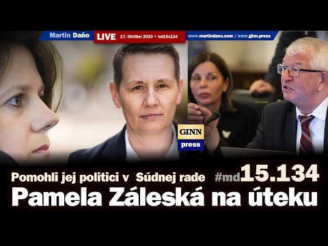 Live: Pamela Záleská na úteku! Pomohli jej politici v Súdnej rade #Tatragate #md15x134