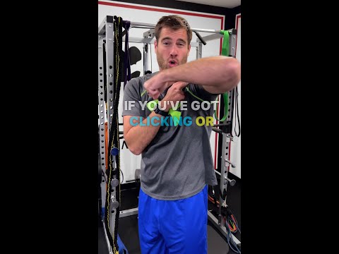 Shoulder Clicking? Try This #shoulder #clicking #athomerehab #kbandstraining