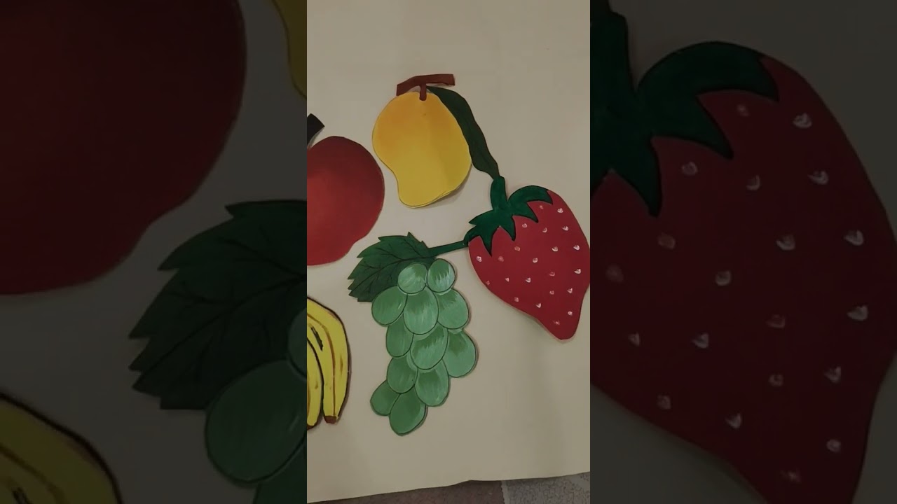 Colorful Fruits on Foam Sheet 🍉