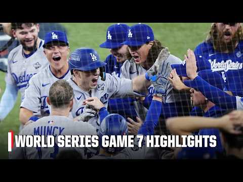 Game 7 Highlights ⚾ Dodgers win back-to-back World Series titles | ESPN MLB