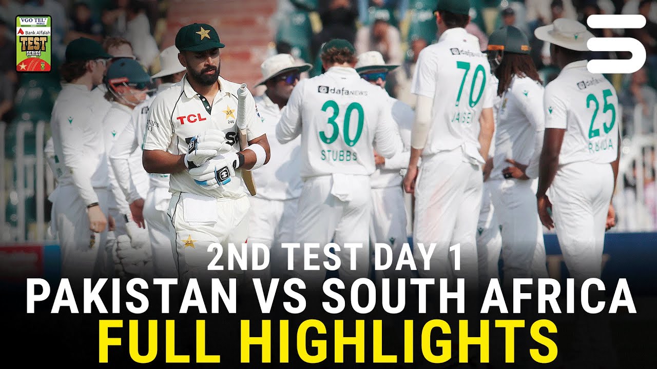 Pakistan vs South Africa 2025 Test Series | Day 1 Highlights 🎥