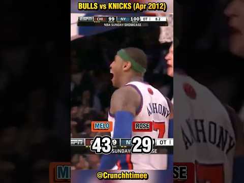Carmelo Anthony vs Derrick Rose in Classic Game! Knicks vs Bulls (2012) #nba #bulls #knicks