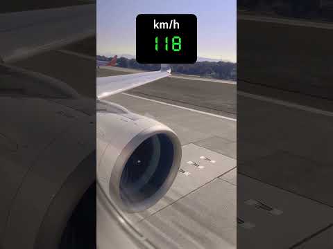 Airbus A321neo takeoff from zero to airborne in 45 seconds #aviation #speedometer #a321 #airbus