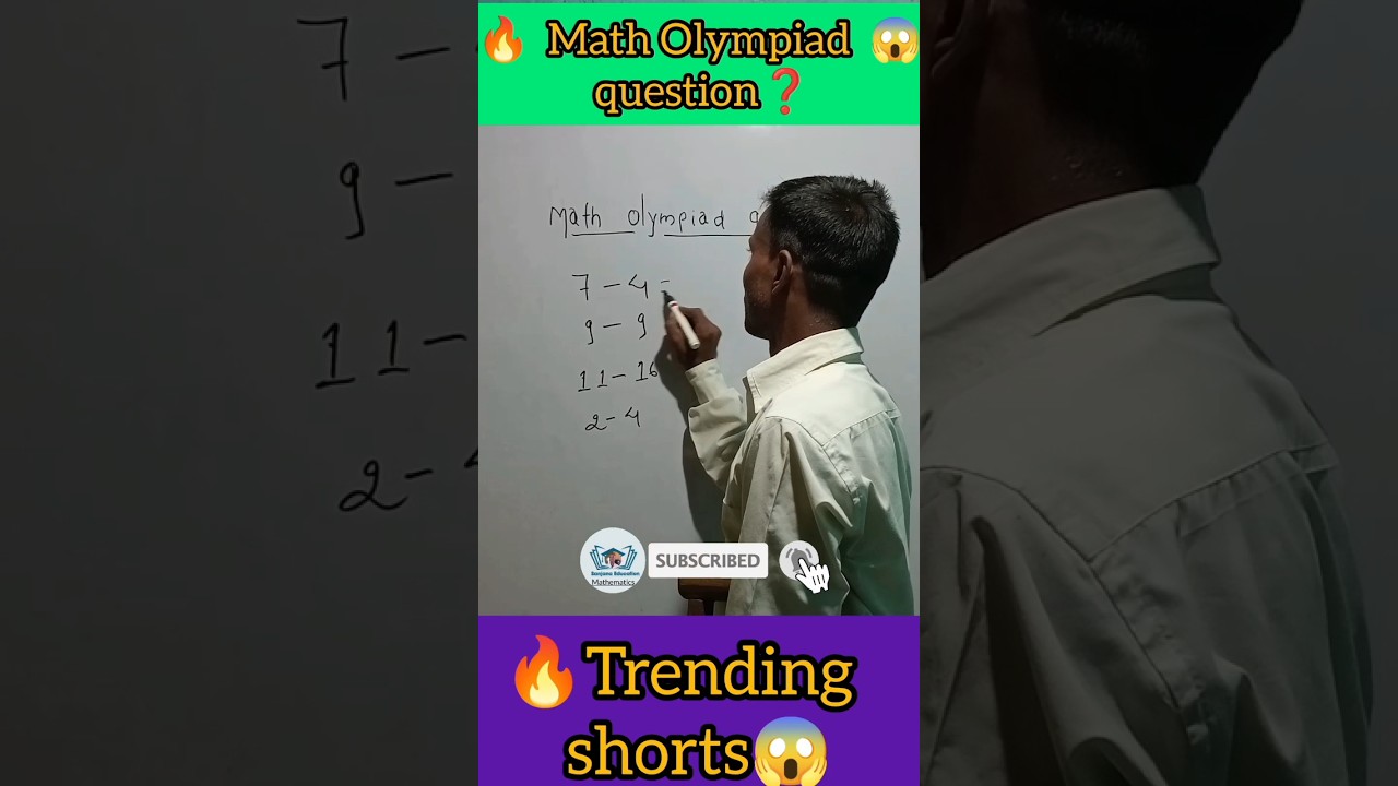 Challenging Math Olympiad Question for Kids! 🧠 | Trending Shorts