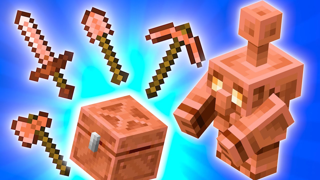 Minecraft Preview : Golem de Cuivre, Système de Tri et Items de Cuivre !