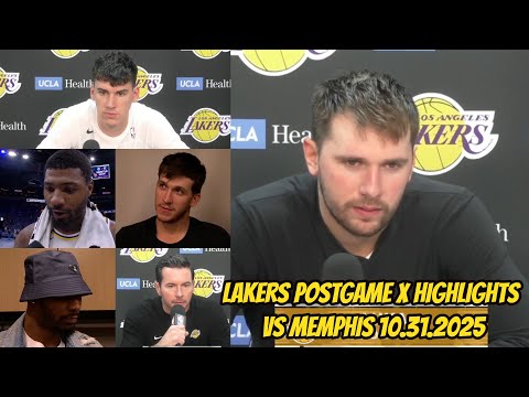 🏆Lakers vs Grizzlies | Postgame Interviews x Highlights: Smart, Austin, Jake, Luka, Coach JJ Redick
