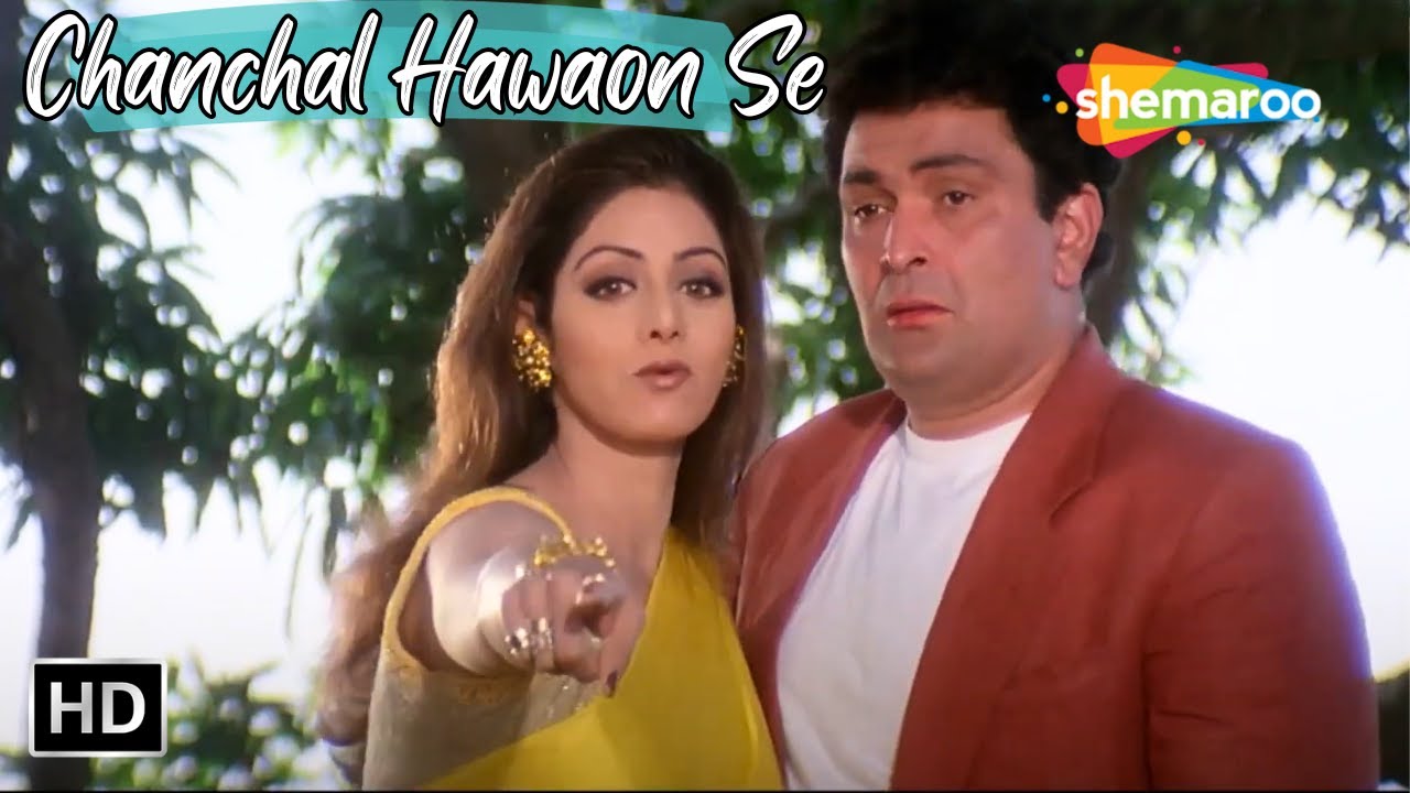 Enjoy the Hit Song 'Chanchal Hawaon Se' from Kaun Sachcha Kaun Jhootha 🎶 (1997) | Sridevi & Rishi Kapoor