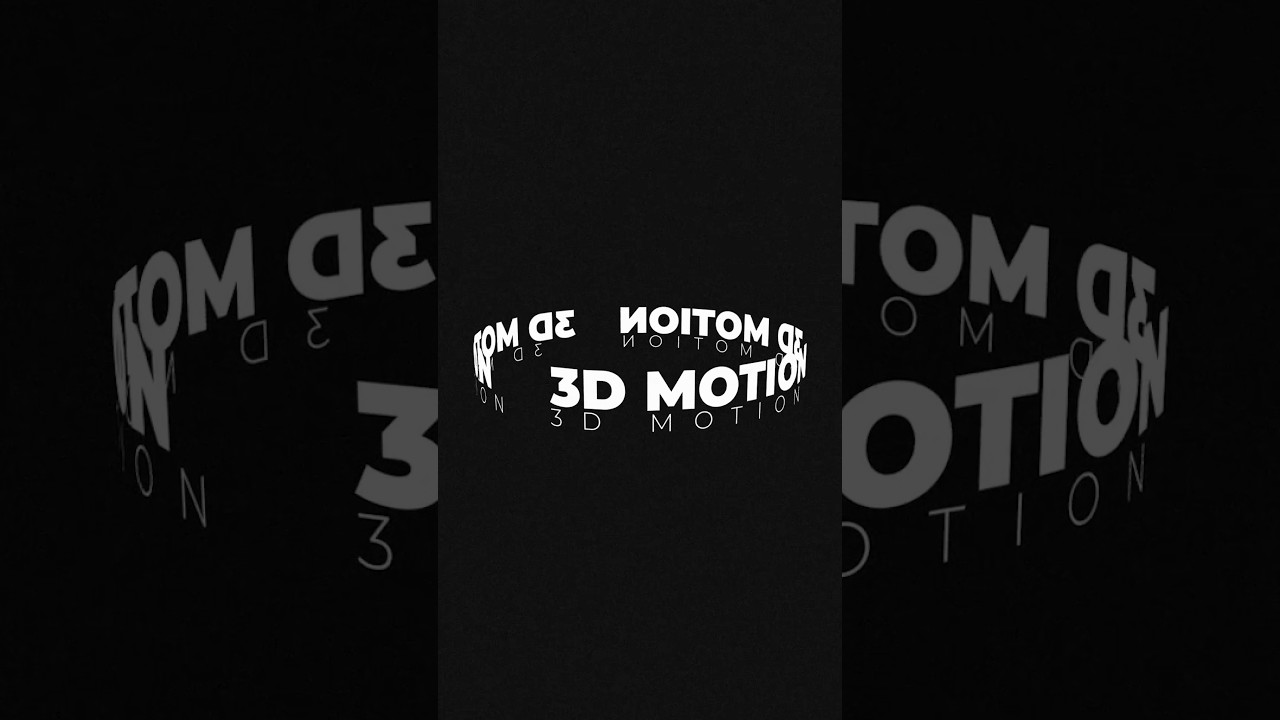 Create Stunning Rotating 3D Text Effects in After Effects ✨