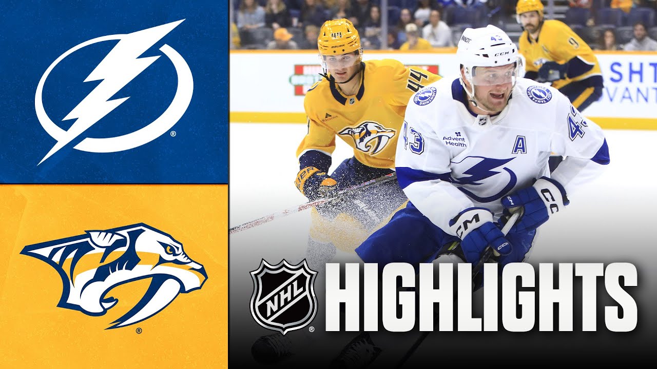 NHL Preseason: Lightning vs. Predators Highlights 🏒