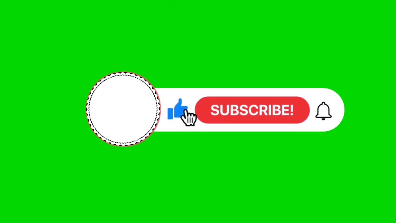 No Copyright Green Screen Subscribe Button 🔔